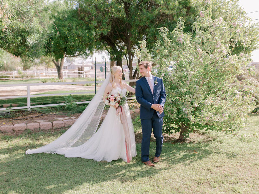 First Look, Spring Brunch Wedding at The Farm at South Mountain, Fine Art Wedding Inspiration, Spring Wedding Inspiration, Brunch Wedding, Ball Photo Co, Fine Art Wedding, Film Wedding Photography, Fine Art Film, The Farm at South Mountain, Phoenix Wedding Venues, Blush Ivory Green Wedding Palette, Morning Wedding, Phoenix Wedding Photographer, Arizona Wedding Photographer